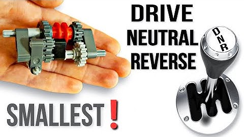 Smallest Drive Neutral Reverse Lego technic gearbox!
