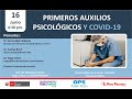 PRIMEROS AUXILIOS PSICOLÓGICOS Y COVID-19