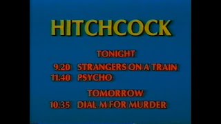 Saturday 24th July 1982 BBC2 - Cricket - Hitchcock - The Sky At Night - Patrick Moore - Rare