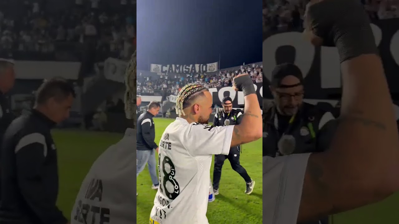 OLÊ, OLÊ, OLÁ. VAI PRA CIMA DELES, NEYMAR! ⚪️⚫️