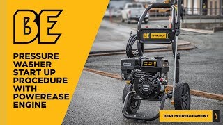 Powerease Engine Pressure Washer StartUp