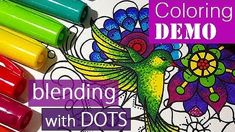 How to Blend with Sharpie Markers - By Layering Dots!