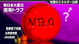 【マグニチュード比較】南海トラフと世界最大の地震が想像以上のヤバさだった