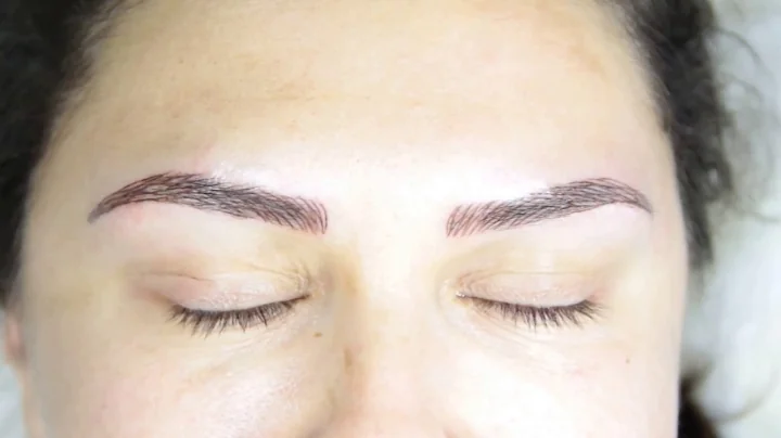 Immediately after Hair-Stroke Eyebrows by Kristina...