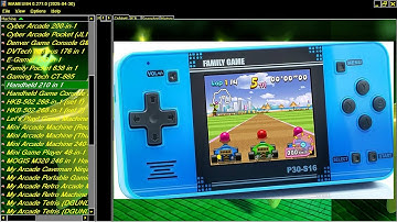 ATTRACT MODE MAME MESS HANDHELD 210IN1 Unknown NES ENHANCED INSPIRED CONSOLE VT369 BOOT START UP SCR