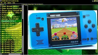 ATTRACT MODE MAME MESS HANDHELD 210IN1 Unknown NES ENHANCED INSPIRED CONSOLE VT369 BOOT START UP SCR