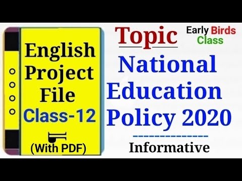 project on new education policy class 12