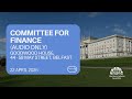Committee for Finance (Audio Only) - Wednesday 22 April 2026