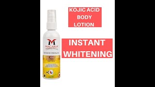 Macaria Miracle Beauty Instant Whitening And Brightening Body Lotion Review With Demo...