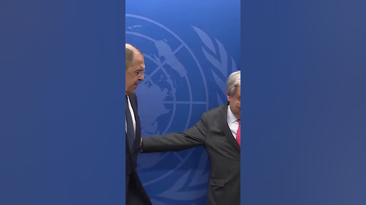Гутерриш ПОЖАЛ руку Лаврову...