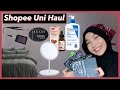 SHOPEE HAUL | University Edition ( Bedsheet, Mirror, Lanyard, Pyjamas, Skirt, Skincare )