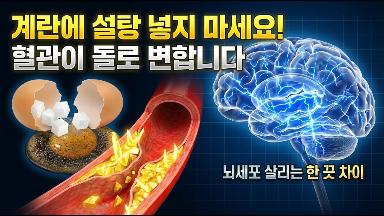 계란에 '이것' 넣으면 혈관이 돌처럼 굳습니다! 치매 독소 쌓이는 최악의 계란 섭취법과 뇌세포 깨우는 기적의 조합