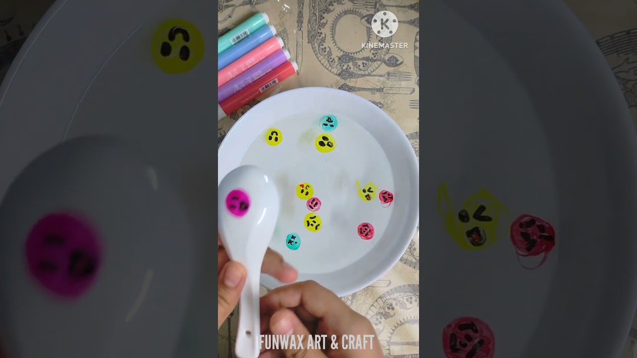 diy crafts non-toxic water floating painting