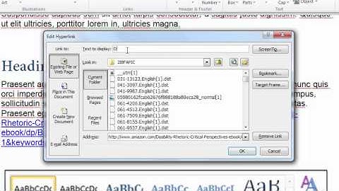 Accessible Word Documents: Descriptive Links