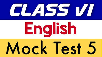 Class VI English Mock Test Part 5| English| Quick English In Bengali