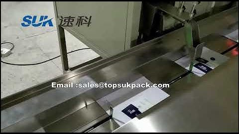 Automatic horizontal book packing machine with card feeder