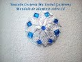 Mandala de aluminio montada en un Cd. DIY