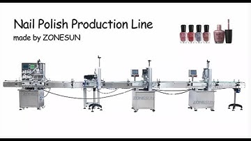 ZS-FAL180R7 Nail Polish Bottle Filling Cap Pressing Machine And Capping Machine Line