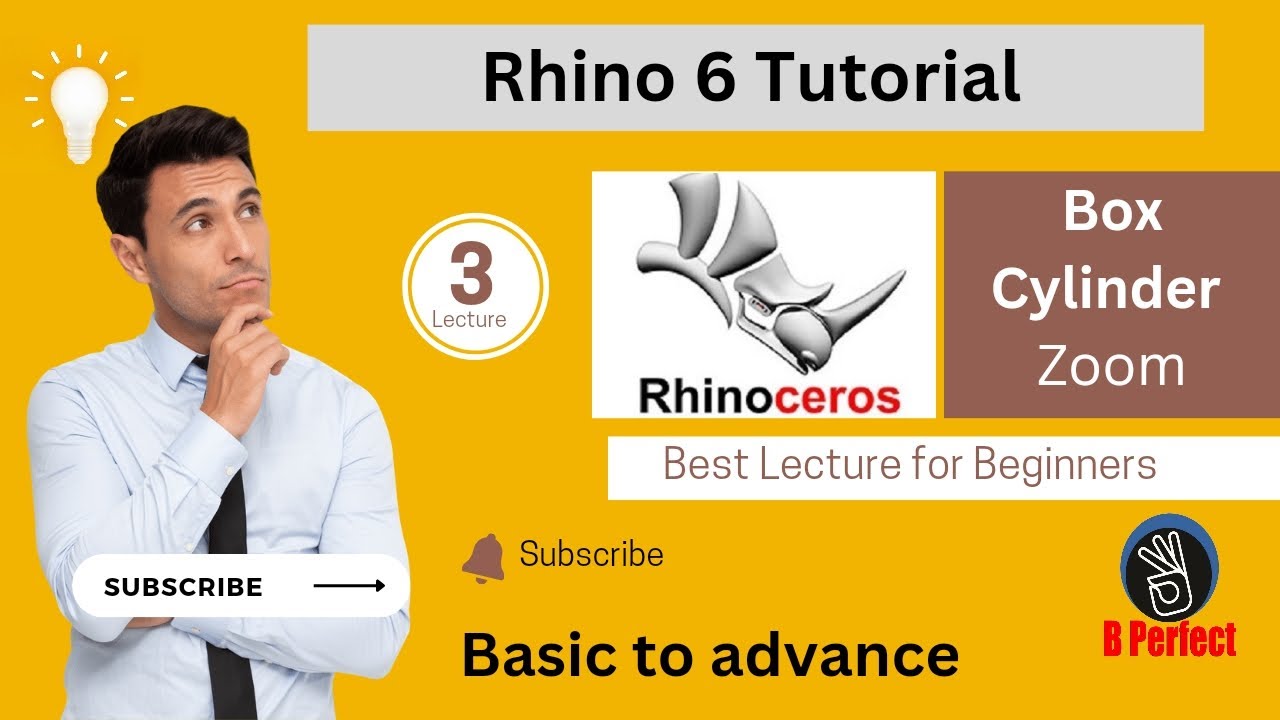Master Rhino Tutorial: Creating a Box and Cylinder with the Zoom Tool ...