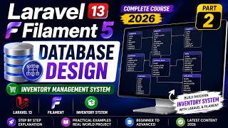 Database Design | Laravel 13 + Filament 5 Complete Course 2026 | Inventory Management System - 2