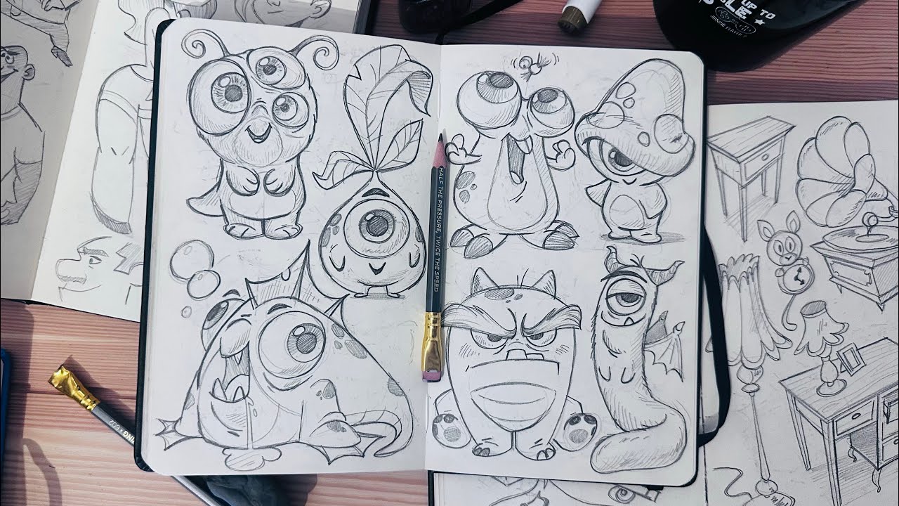 Anyone Can Draw Monsters Like This (Using Simple Shapes)