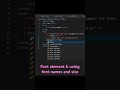 html code using font tag and names and size #code #coding #webdevelopment #htmlcode #htmlcoding