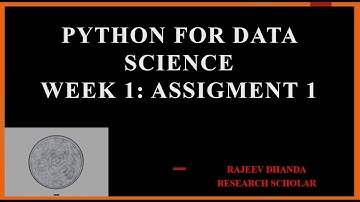 NPTEL || Python for Data Science  || Assignment-1 Solution || Jan -April 2023