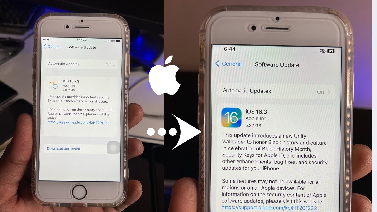 Update iPhone 7 on ios 16.3 || New update for iPhone 7 - YouTube