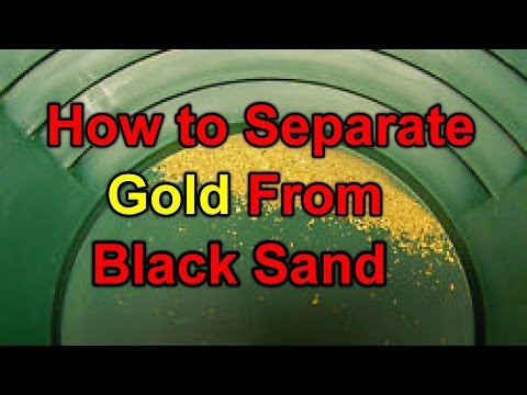 Como separar o ouro da areia preta