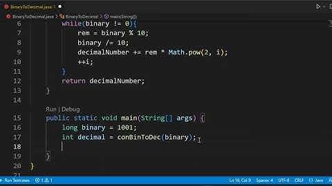 Binary to decimal conversion in Java | Easy Coding