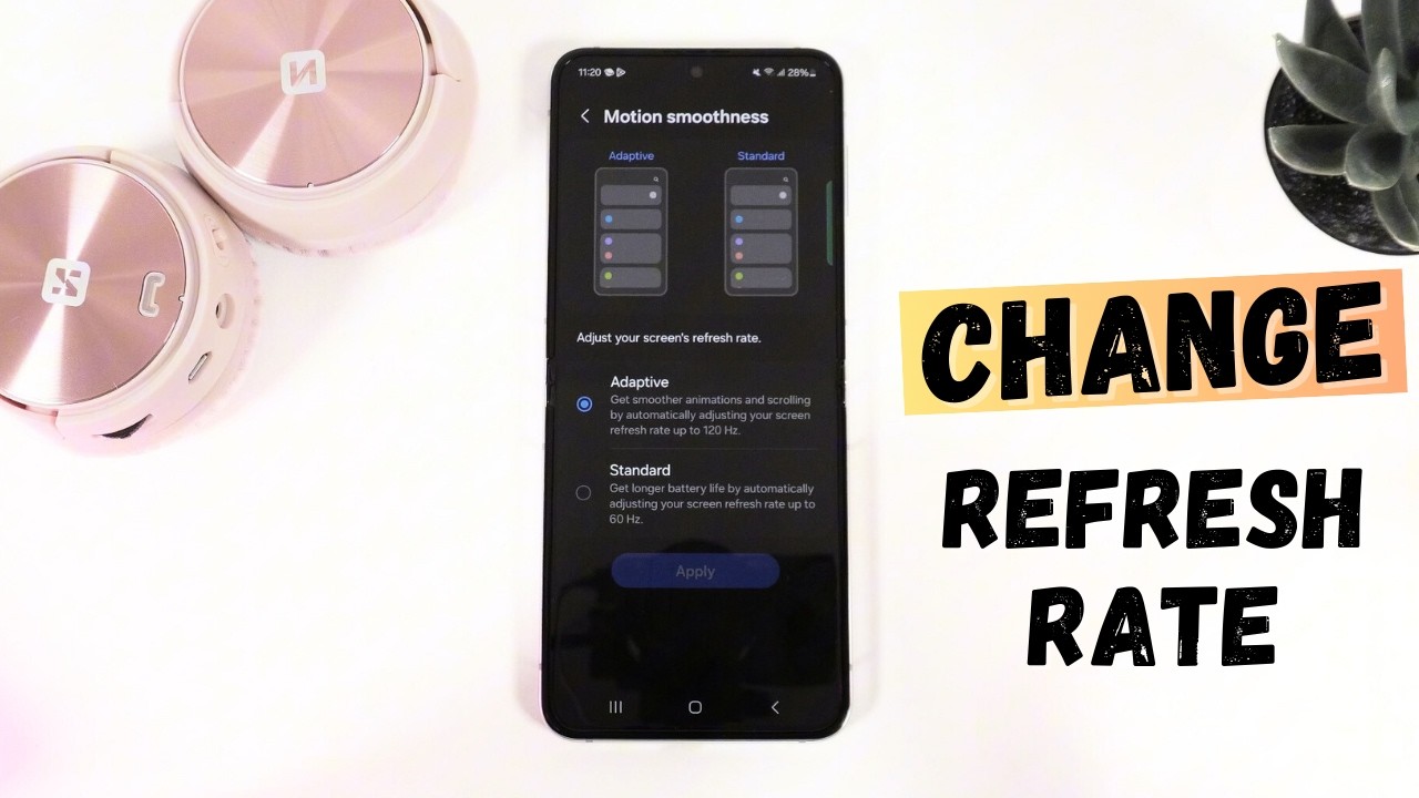 How to Change the Display Refresh Rate on Your Samsung Galaxy Z Flip 5 ...