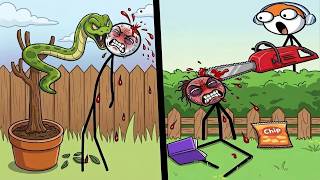 DOP: DIE OR PARTY vs PARIS KISSS - Satisfying STICKMAN Double Gameplay ASMR (android/ios) screenshot 4