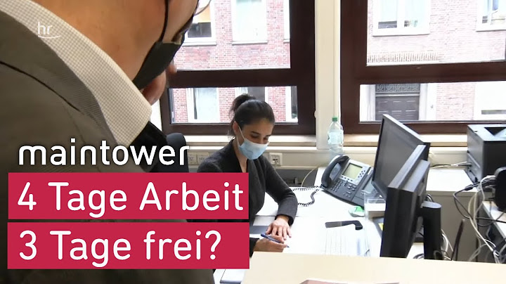 Das Ende der 40h Woche - 4 Tage: Arbeit – 3 Tage: Frei | maintower