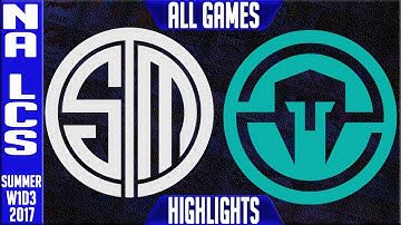 TSM VS IMT ALL GAMES Highlights | NA LCS W1D3 Summer 2017 | Team Solomid vs Immortals