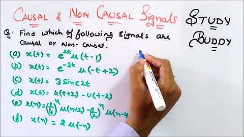 Causal and Non causal signal with numerical