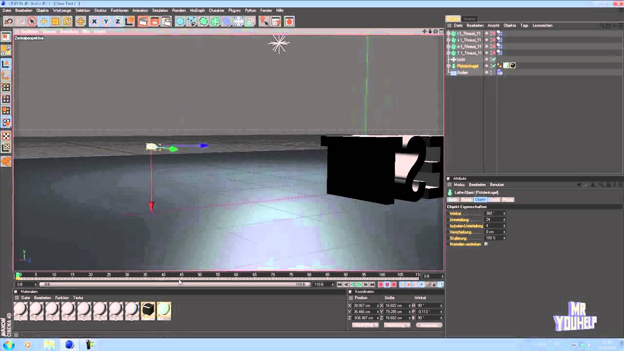 Cinema 4D Tutorial Text Objekt Zerstören mit Thrausi - MrYouHelp - YouTube