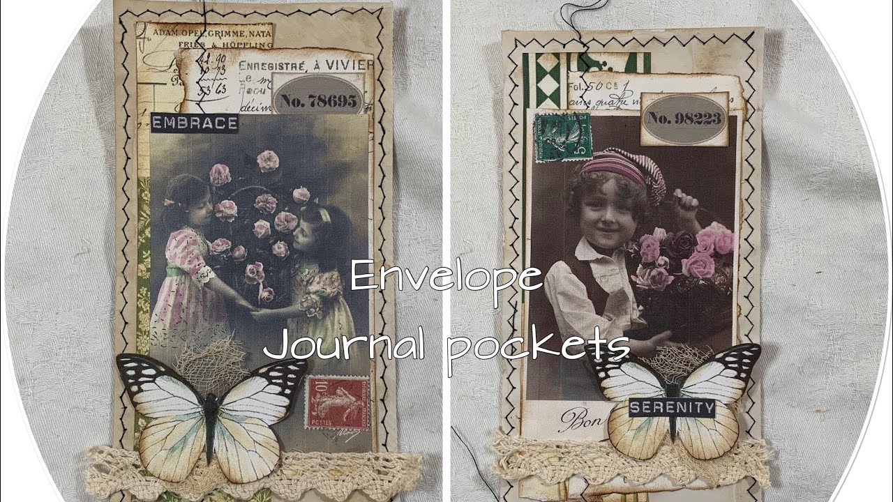 Craft with me : Envelope Journal pockets - YouTube