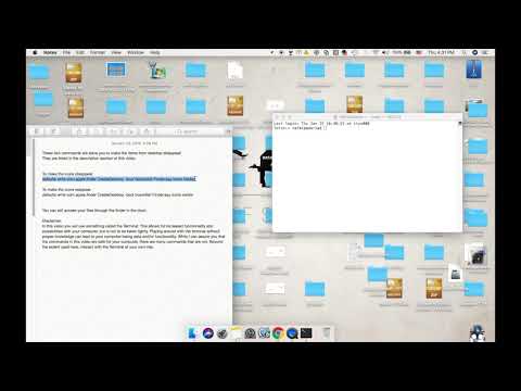 Make Mac Desktop Icons Disappear/Reappear in 15 Seconds