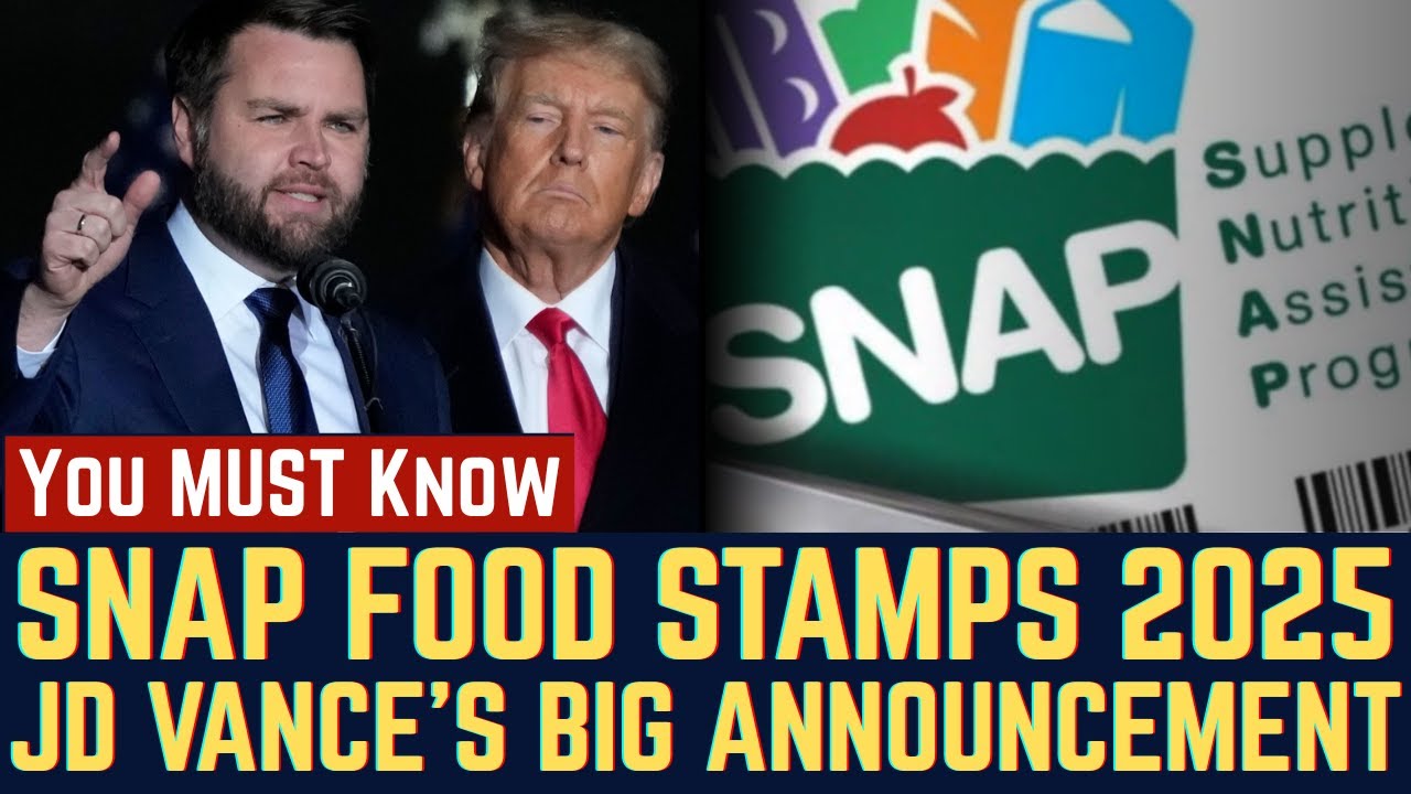 SNAP Food Stamps 2025: JD Vance’s Big Announcement | New Work Rules for Ages 55–64