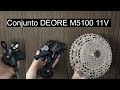 #LANÇAMENTO #DEORE11V #M5100 Review novo conjunto Shimano Deore M5100 11v