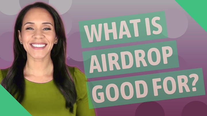 What is AirDrop good for?