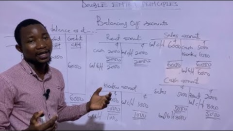 DOUBLE ENTRY PRINCIPLES. ( PART 2 ) . Balancing off accounts and the trial balance.