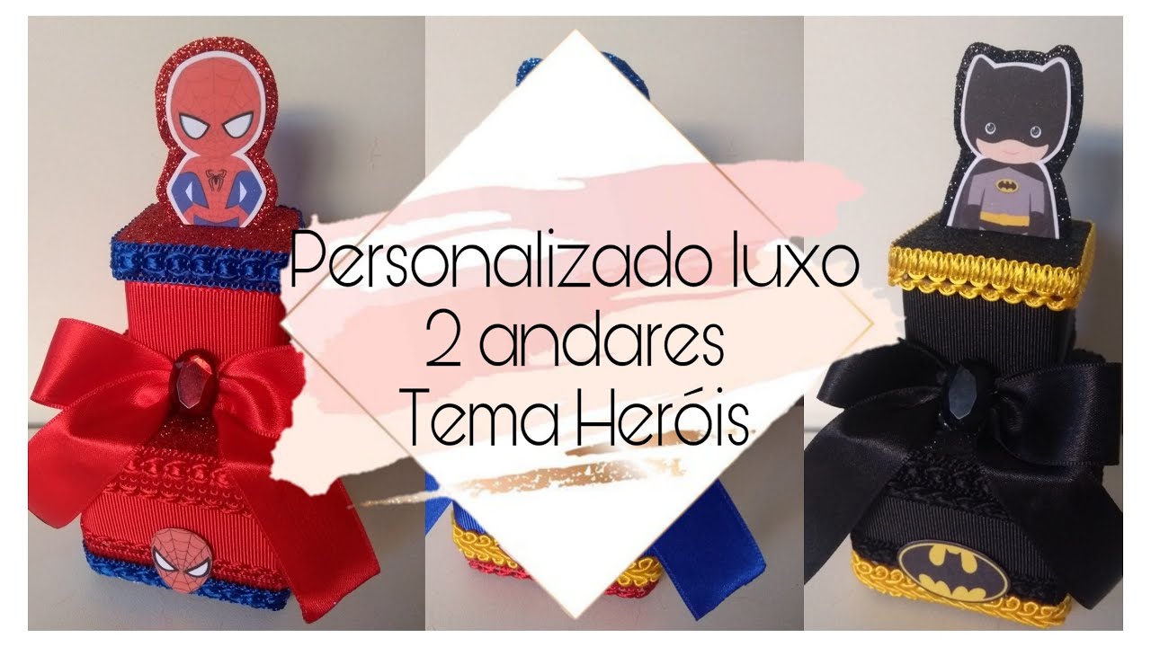 Caixa andar Luxo Tema Heróis #Lorenzofaz4