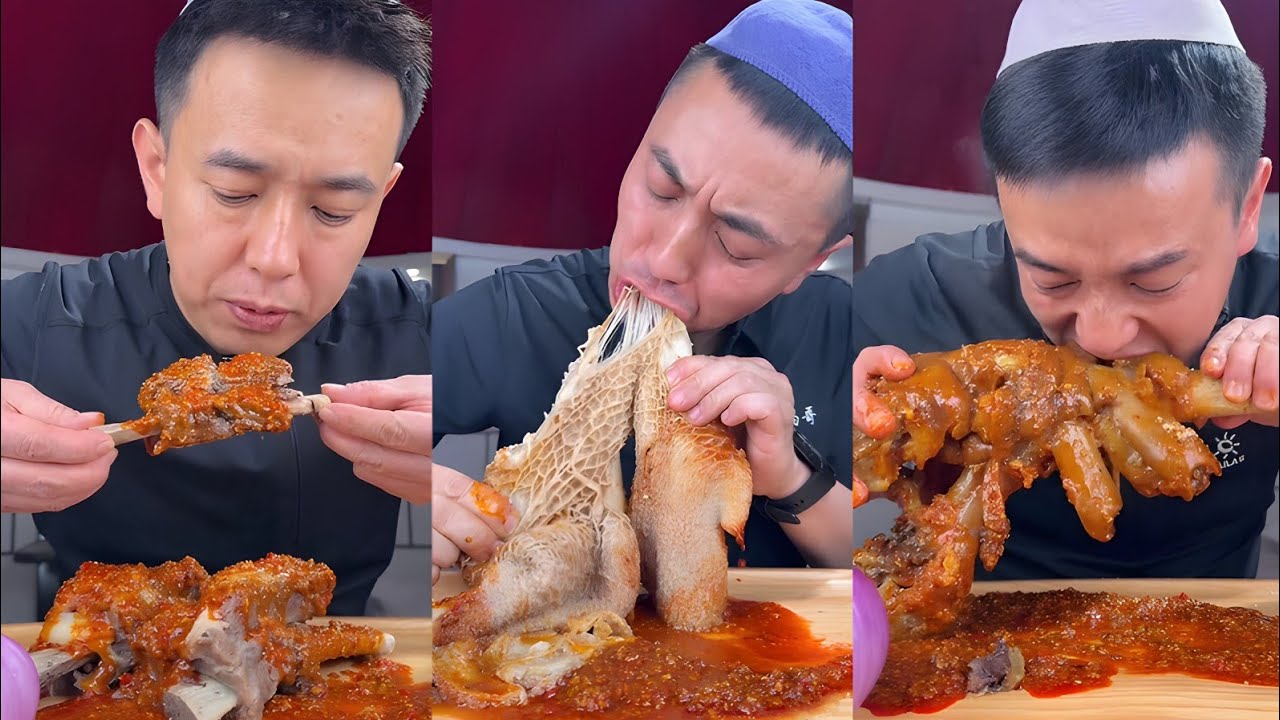 Spicy Water Steak| Spicy Money Belly| Spicy Lamb Leg| Spicy Overload Ox Hoove #mukbang #chinesefood 