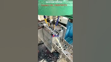 automatic tapping threading machine for terminal blocks#terminal #electrical