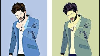 Cartoon Vector photo Edite using android mobile like a photoshop