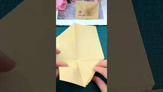 Nostalgic Acacia Leaf Envelopes# paper origami #shorts