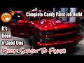 Custom Candy Apple Red Complete Paint Job From Start To Finish OBS 1994 CHEVY SILVERADO TRUCK BUILD