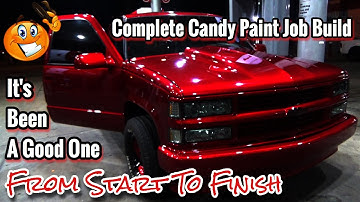 Candy Red Marble Paint