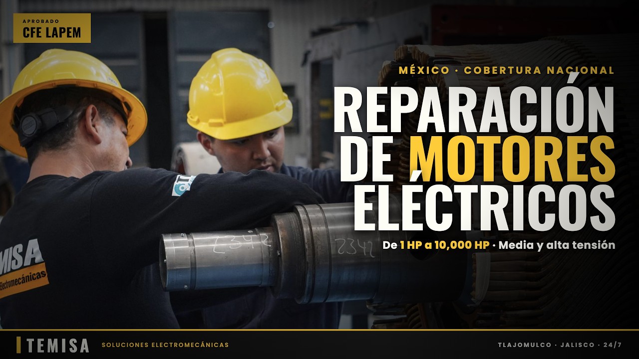 Reparación de Motores Eléctricos, Generadores y Transformadores | TEMISA México